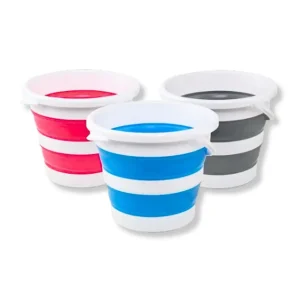 Balde pegable de plástico en diferentes colores de 12 litros