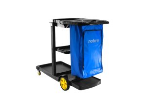 Carro negro de limpieza marca nobre