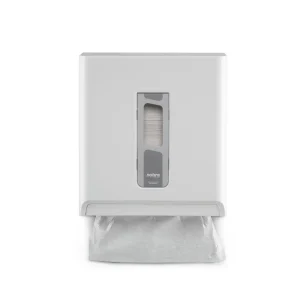 Dispenser Higiénico para toallas intercaladas color blanco